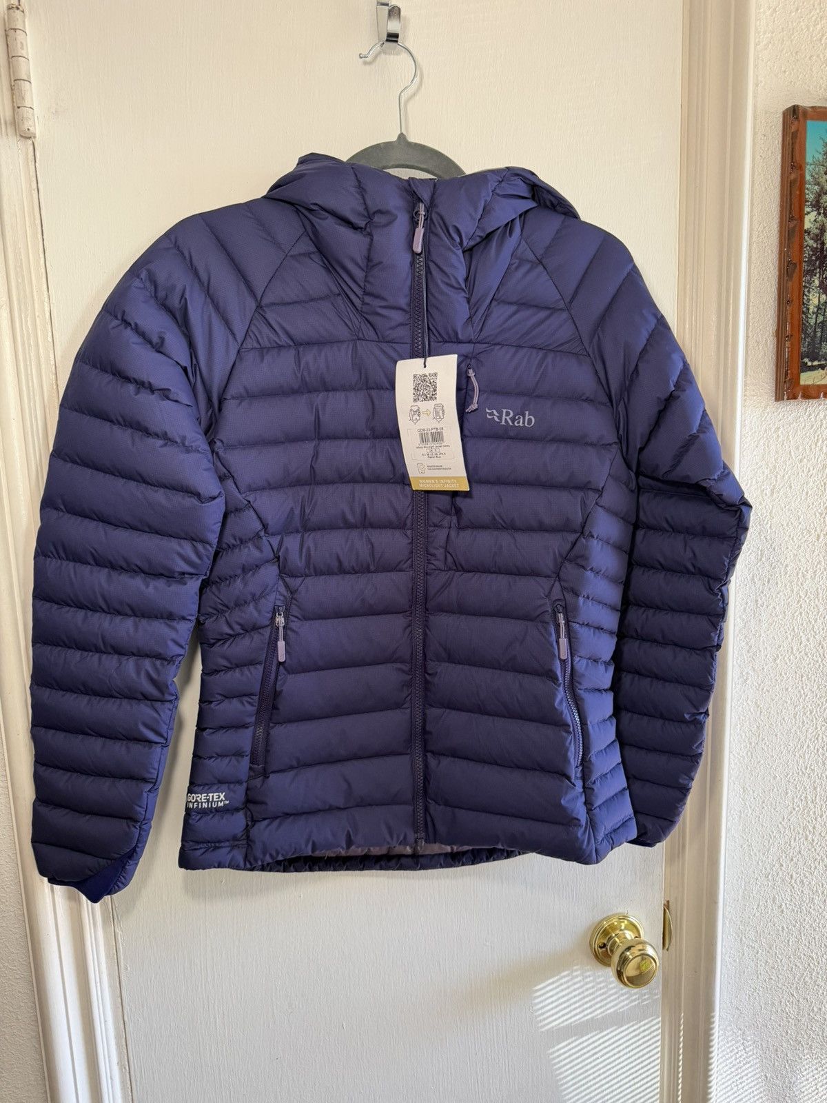 Rab Rab Women’s Infinity Microlight Jacket Patriot Blue Goretex Size XS / US 0-2 / IT 36-38 - 4 Thumbnail