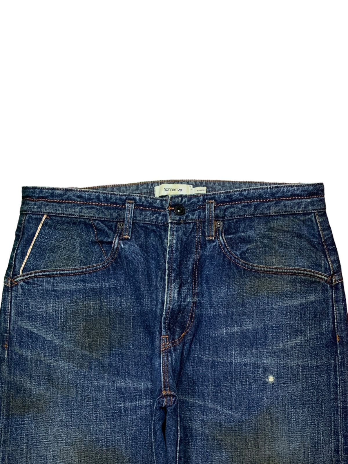 Japanese Brand × KIJIMA TAKAYUKI × Nonnative SALES🔥Vintage Japanese Selvedge Mud Wash Loose Jeans Size US 34 / EU 50 - 6 Thumbnail