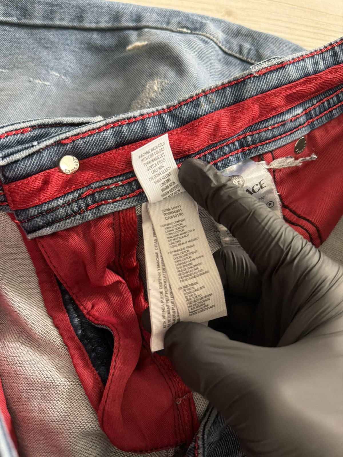 Versace Vintage Versace Classic Big Logo Baggy Jeans 90s Size US 36 / EU 52 - 22 Thumbnail