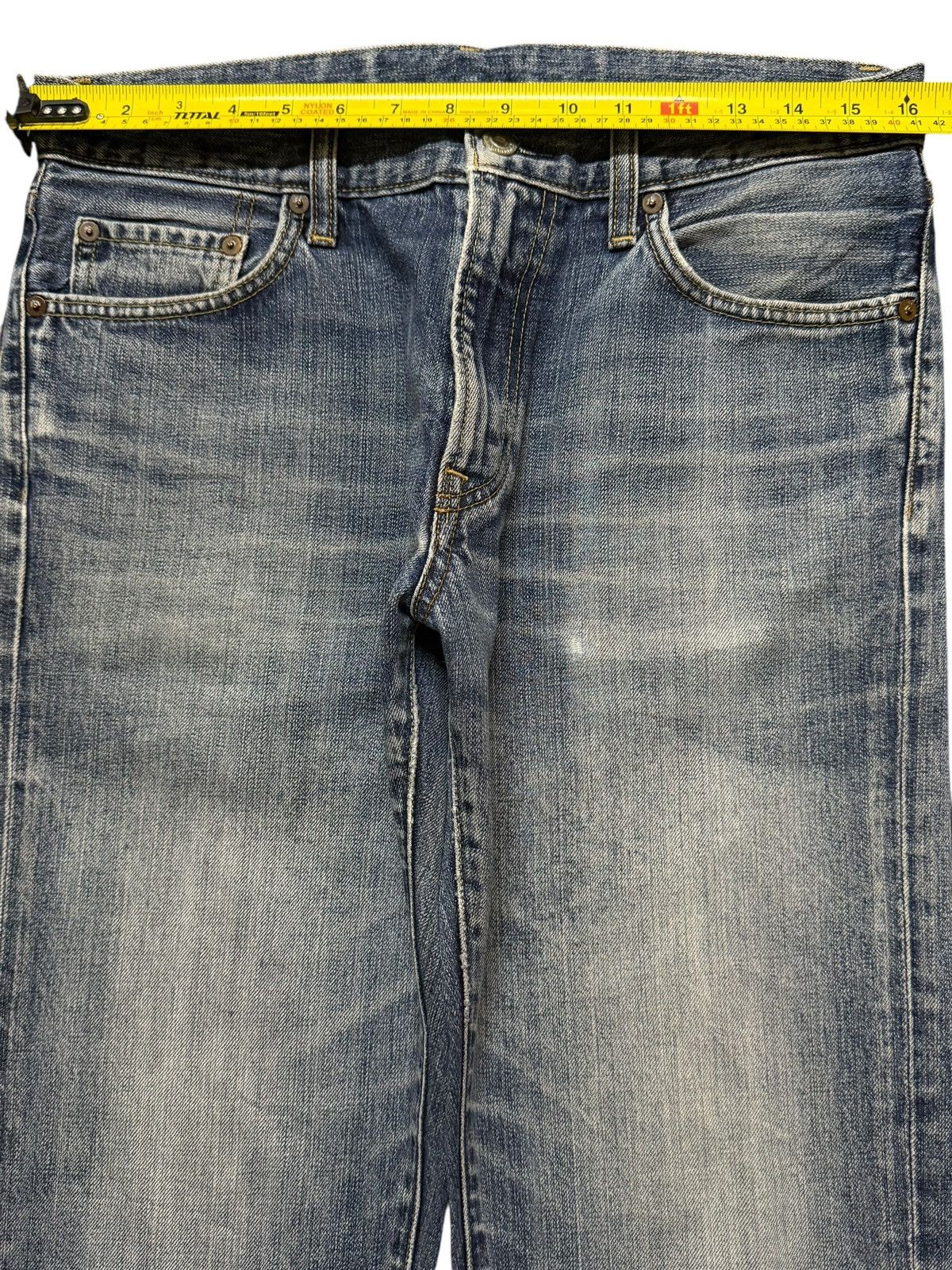 Uniqlo Vintage Japanese Uniqlo Blue Faded Wash Regular Straight Leg Size US 32 / EU 48 - 7 Thumbnail