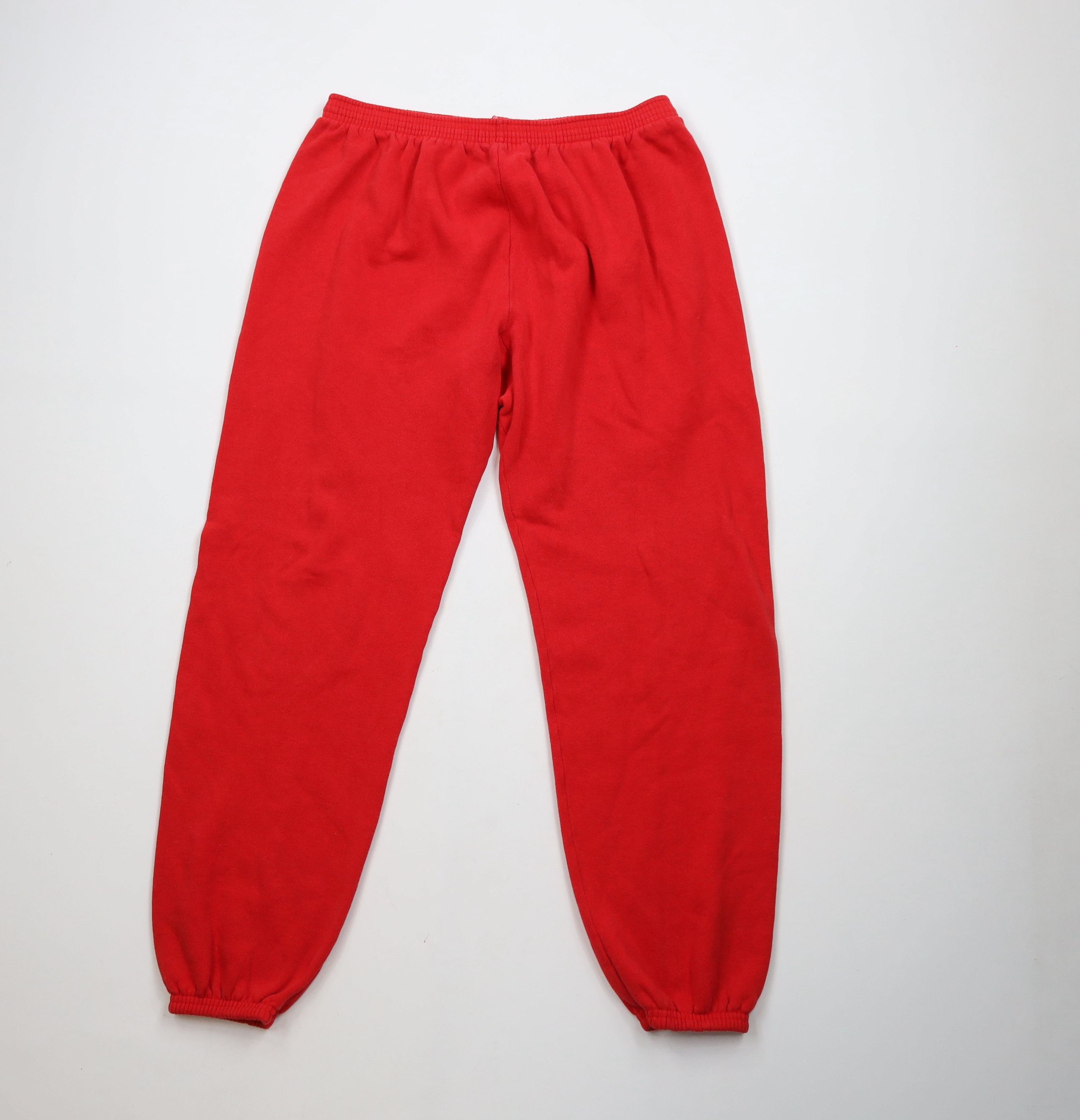 Vintage Vintage 70s Streetwear Sweatpants Joggers Pants Red USA Size US 34 / EU 50 - 1 Thumbnail