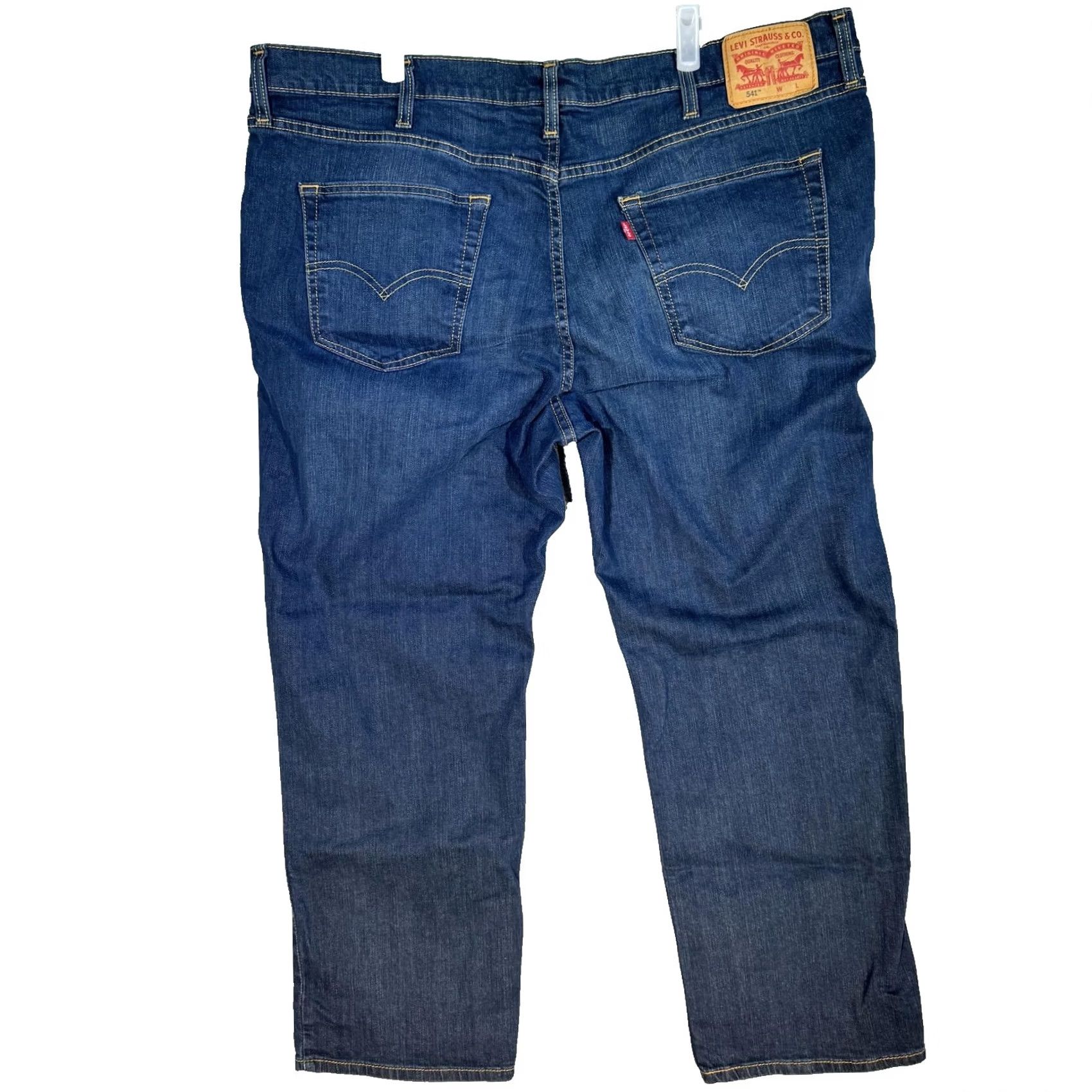 Levi's Levi's 541 Jeans Mens Athletic Fit Stretch Denim Medium Wash 44x30 Zip Fly Size US 44 / EU 60 - 3 Thumbnail