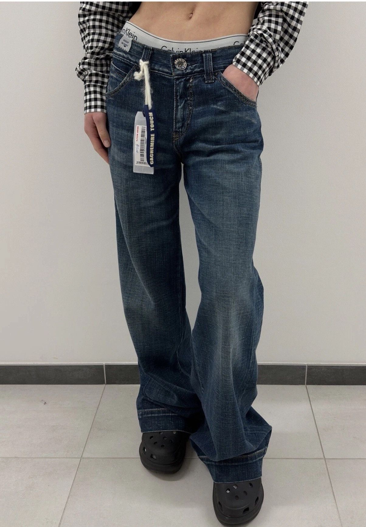 Miss Sixty DDP NEW Miss Sixty 60 Jeans Baggy Mila High Waist Flared y2k Size 30" / US 8 / IT 44 - 2 Thumbnail