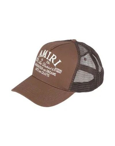 Amiri Amiri Arts District Logo Trucker Hat - Cocoa Size ONE SIZE - 1 Preview