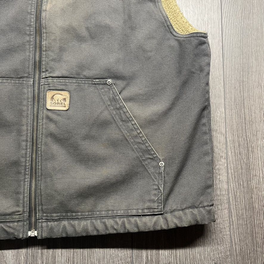 SOREL Sorel Sherpa Lined Canvas Vest XL Outwear Size US XL / EU 56 / 4 - 2 Thumbnail