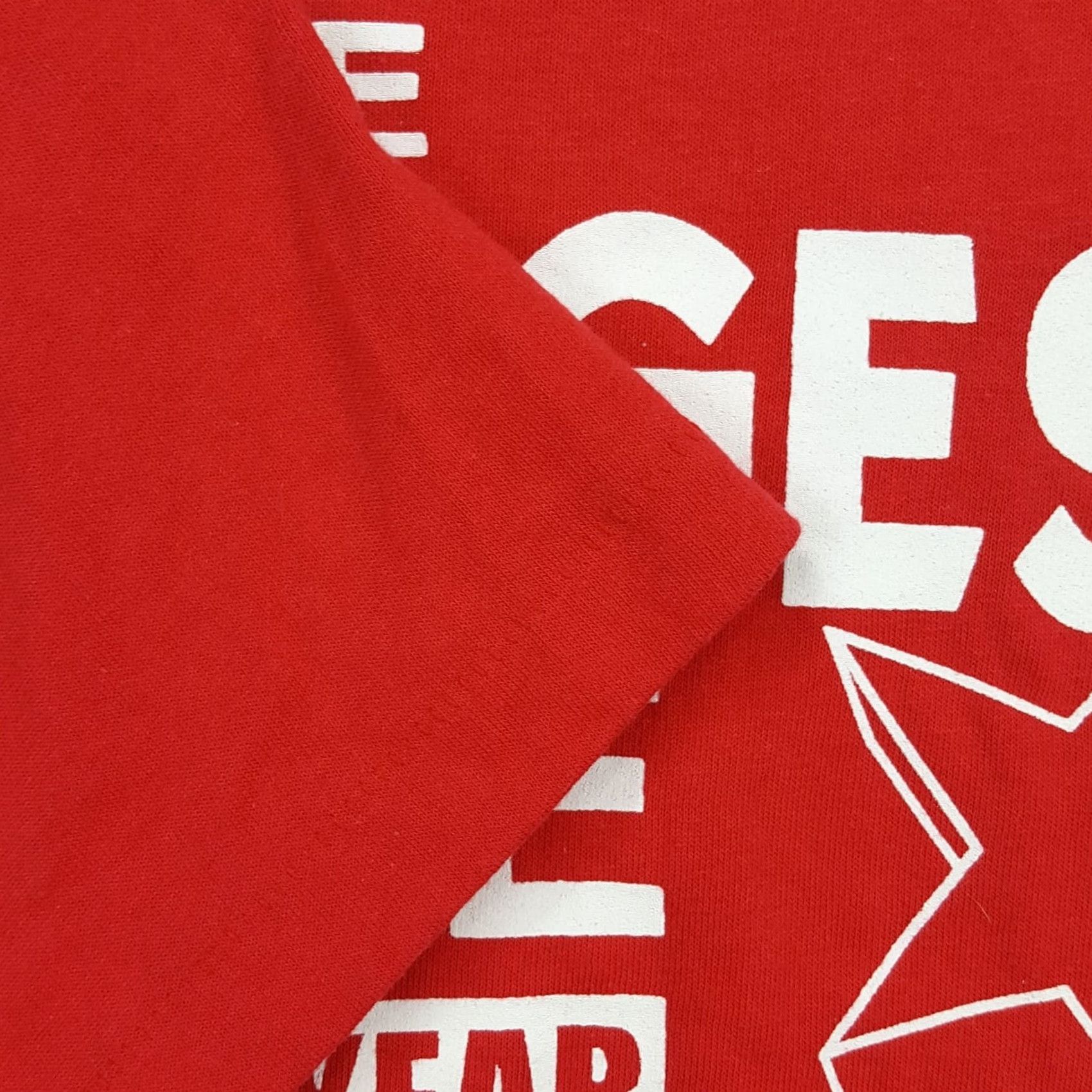 Hanes VINTAGE JCPenney Big Sale Promo Size L Red Single Stitch Red Retro T Shirt Mens Shirts Red 90s Cartoon Graphic Print Hanes Vintage T-Shirt Size US L / EU 52-54 / 3 - 4 Thumbnail