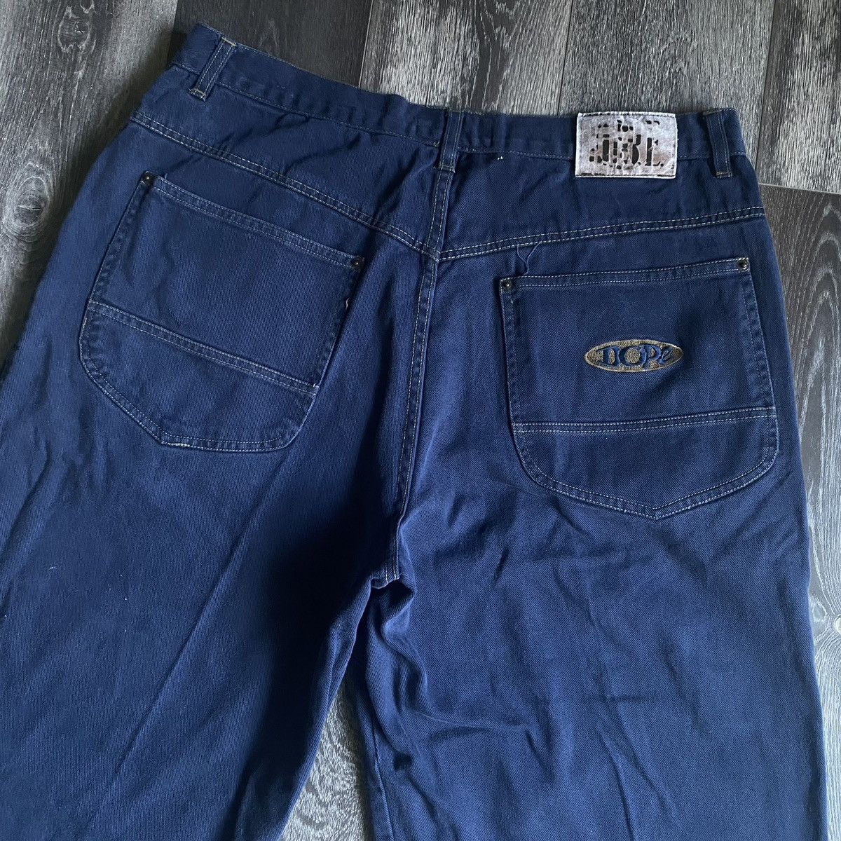 Vintage Vintage 1990s Dope Jeans Front Pocket Rap Denim Jeans 38x32 Size US 38 / EU 54 - 4 Thumbnail