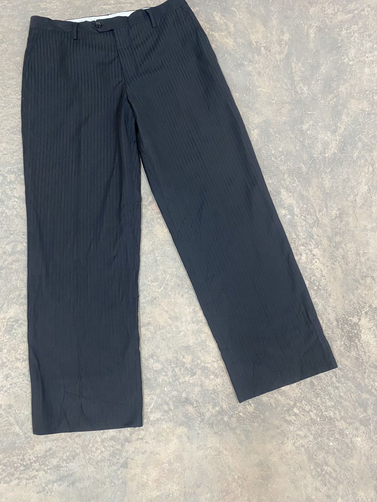 Dolce & Gabbana DOLCE & GABBANA WOOL TROUSER STRIPED 90s Size US 32 / EU 48 - 2 Thumbnail