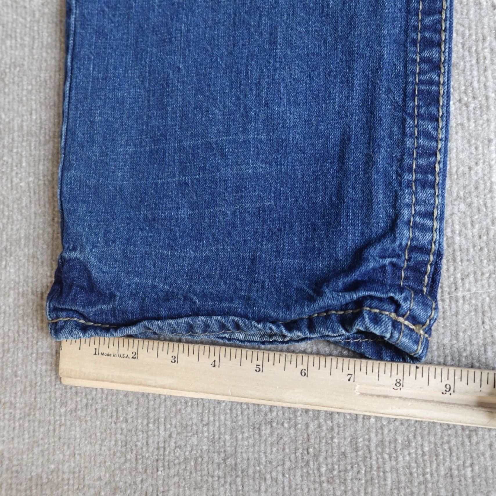 Vintage Axel Jeans 38 x 29 Blue Cotton Relaxed Straight Distressed Denim Men's Jeans Regular Inseam 29 Vintage: No Size US 38 / EU 54 - 4 Thumbnail