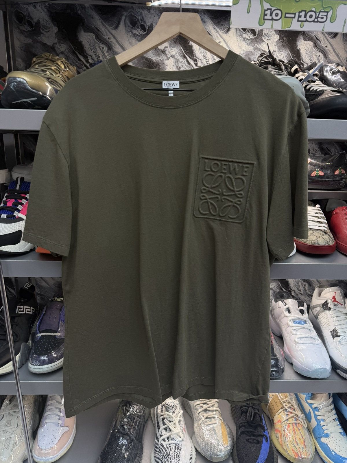 Loewe Loewe Olive Green Tee Size US XL / EU 56 / 4 - 1 Thumbnail