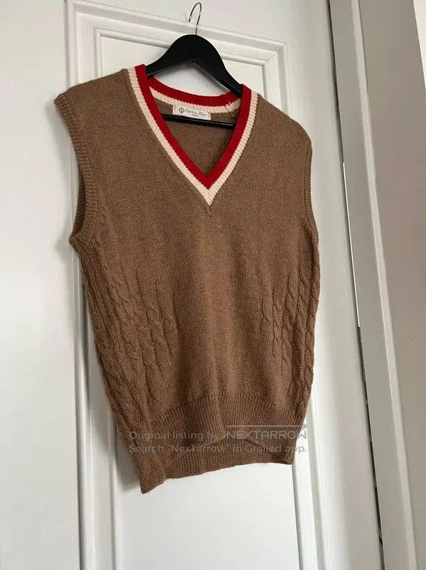 Dior Brown Wool Sleeveless T.