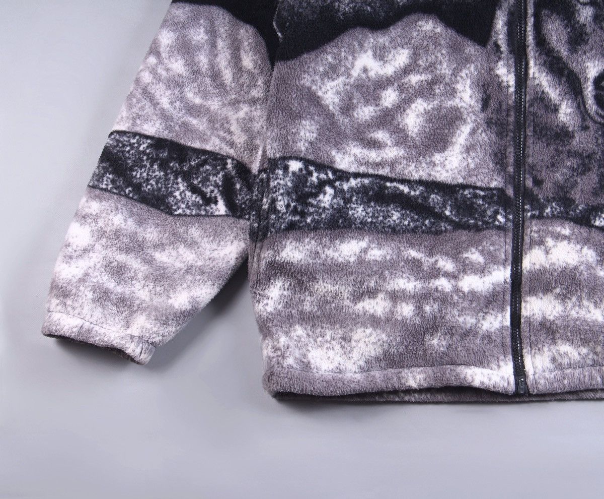 Vintage Vintage Dog Wolf All Over Print Animal Jacket Fleece L Size US L / EU 52-54 / 3 - 3 Thumbnail