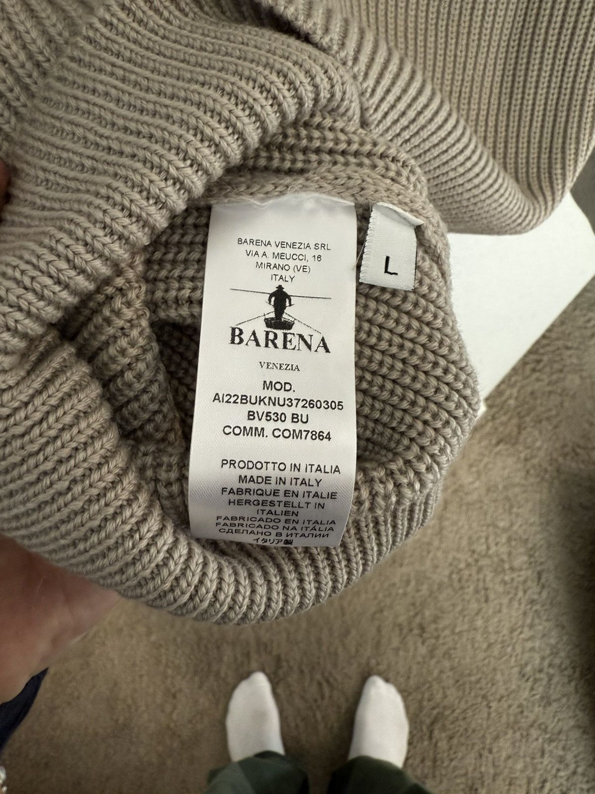 Barena Venezia Barena Venezia - Wool Knit Crew Sweater Size US L / EU 52-54 / 3 - 9 Thumbnail
