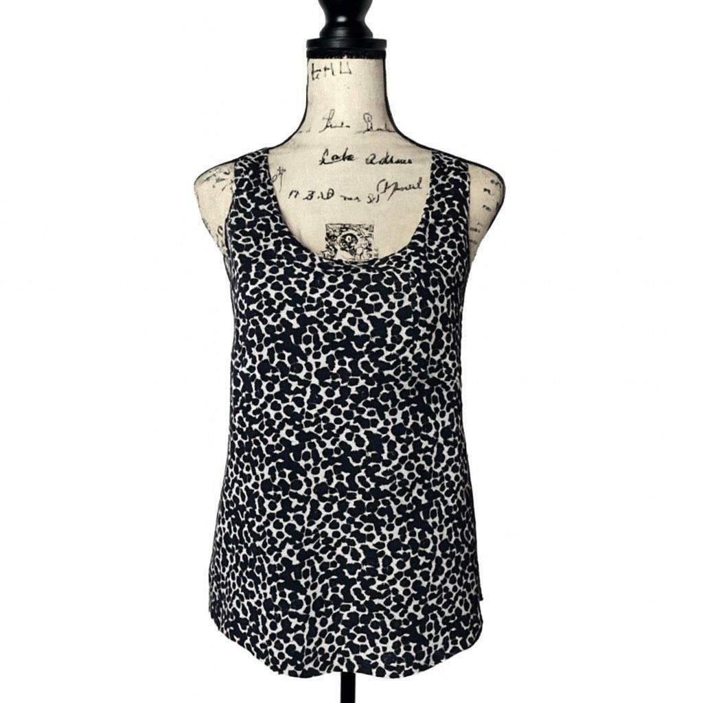 Banana Republic Banana Republic Black & White Polka Dot Tank Top | Size M | Size M / US 6-8 / IT 42-44 - 1 Thumbnail