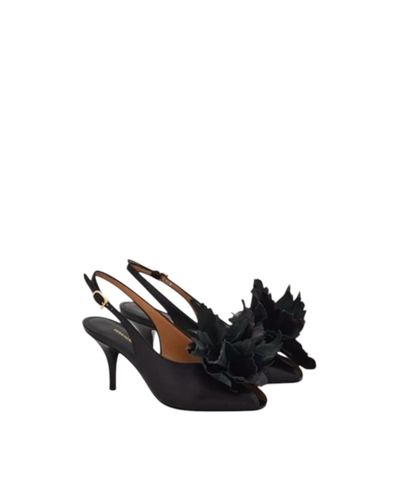 Salvatore Ferragamo Ferragamo Flower Embellished Slingback Size US 7.5 / IT 37.5 - 2 Thumbnail