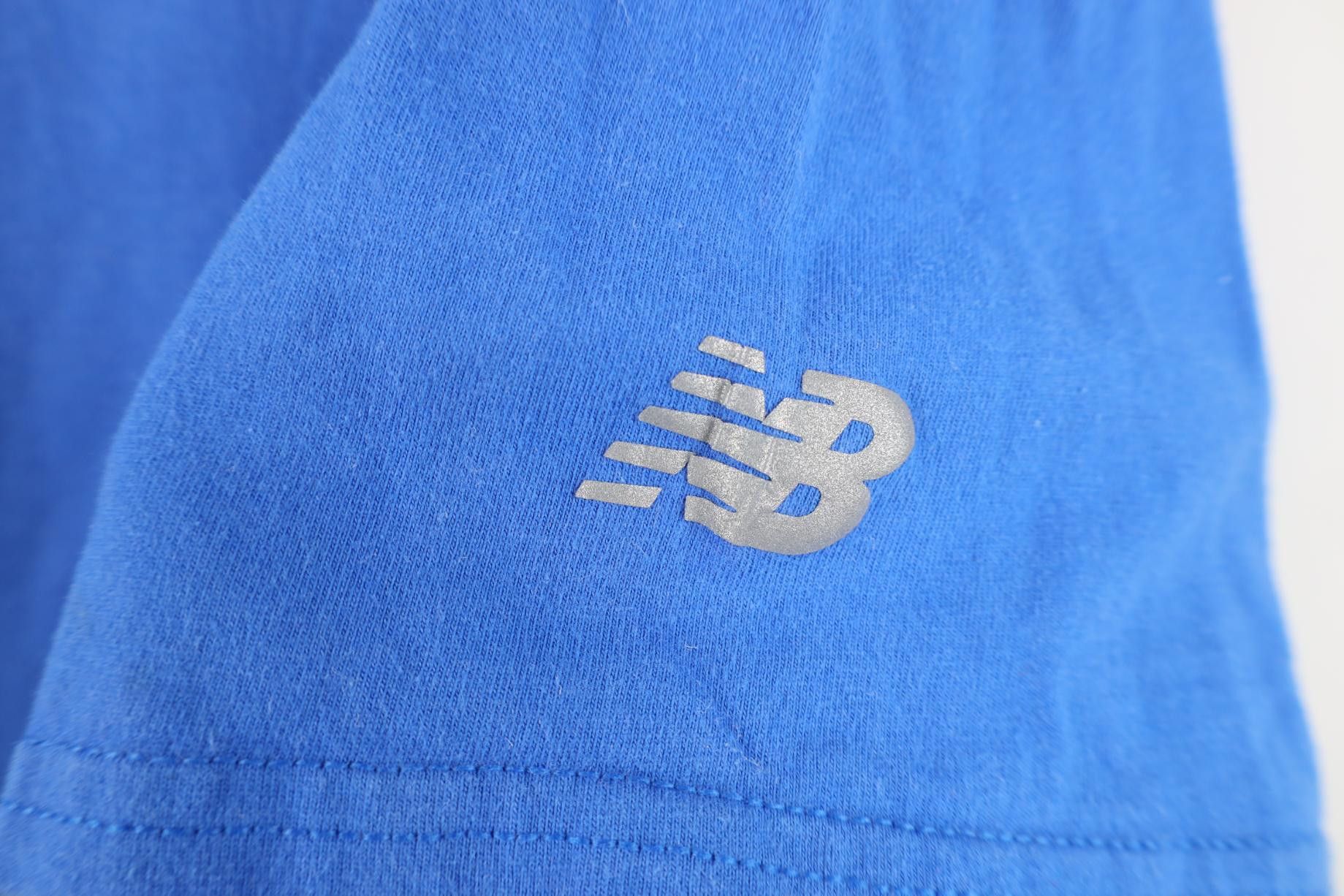 New Balance Vintage Y2K New Balance Reflective Short Sleeve T-Shirt Blue Size US XL / EU 56 / 4 - 4 Thumbnail