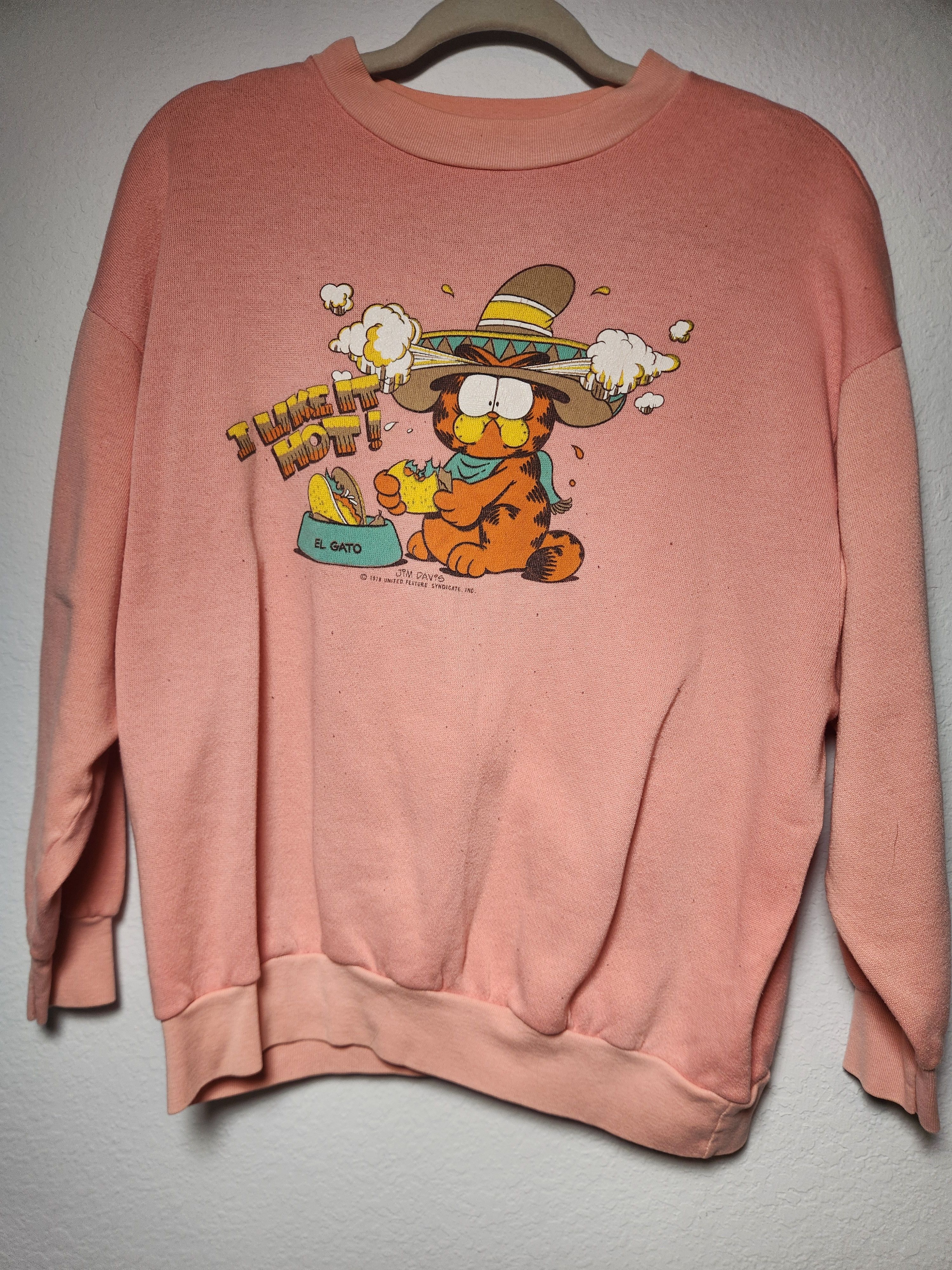 Other Vintage Garfield i Like it Hot El Gato Sweatshirt Size M Size M / US 6-8 / IT 42-44 - 1 Thumbnail
