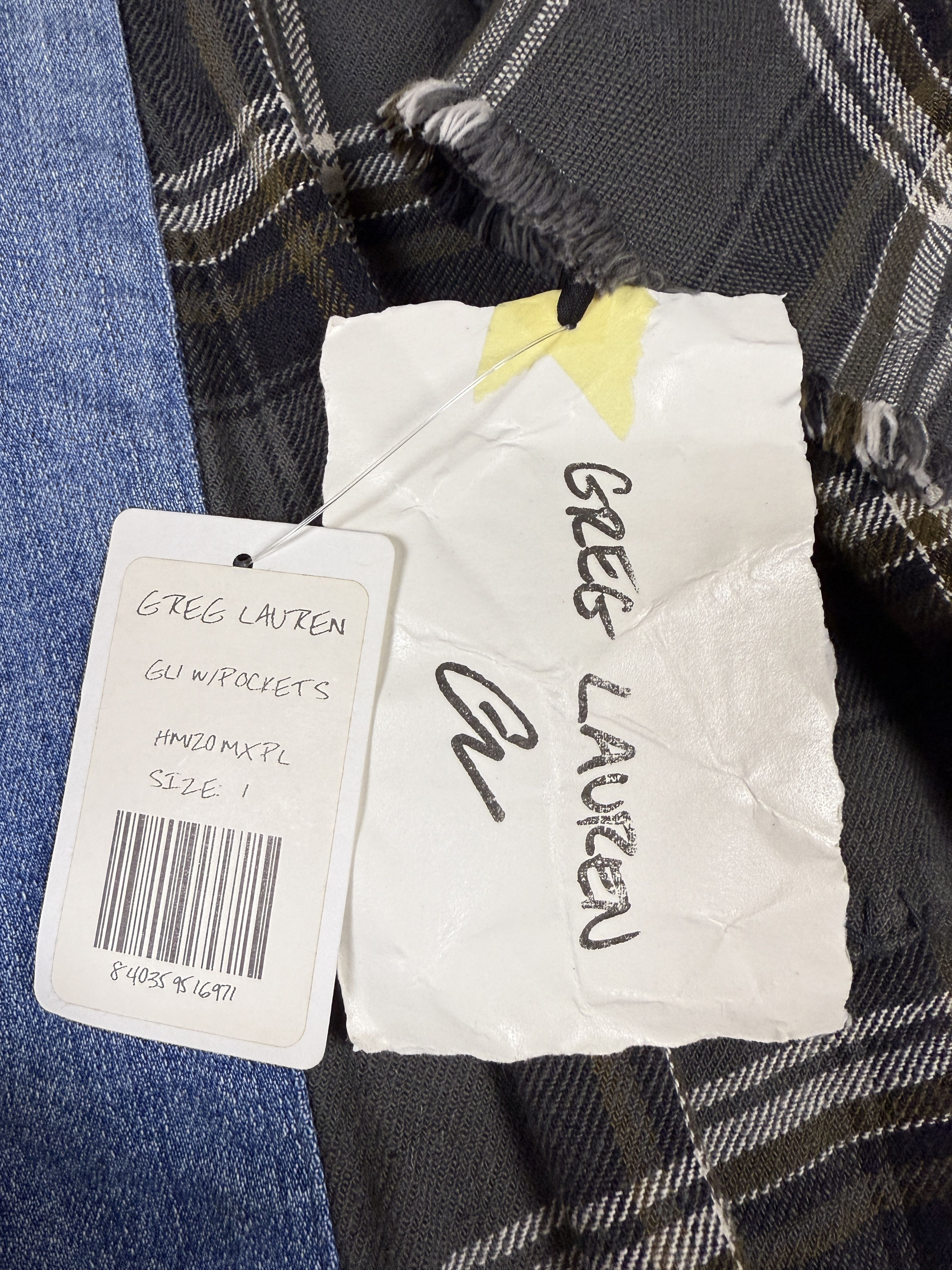 Greg Lauren $1150 Greg Lauren Mixed Plaid GL1 w/ Pockets Size US S / EU 44-46 / 1 - 7 Thumbnail