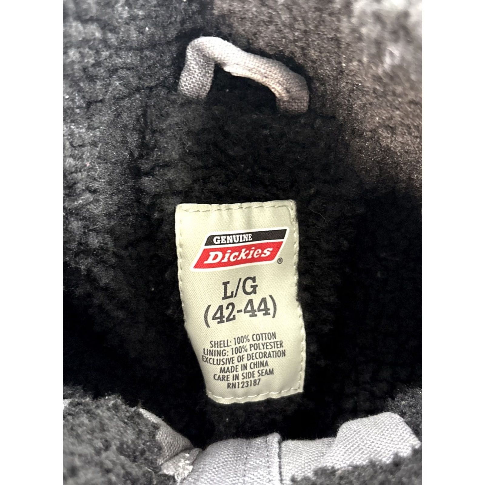 Dickies Dickies Vest Mens L Gray Sherpa Lined Full Zip Fleece Sleeveless Canvas Size US L / EU 52-54 / 3 - 4 Thumbnail