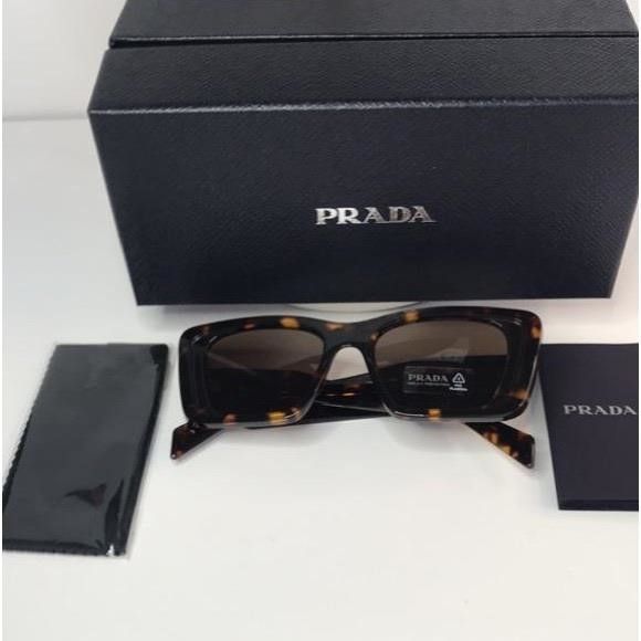 Prada New Authentic - PRADA Sunglasses SPR 08Y-F Tortoise Size ONE SIZE - 4 Thumbnail