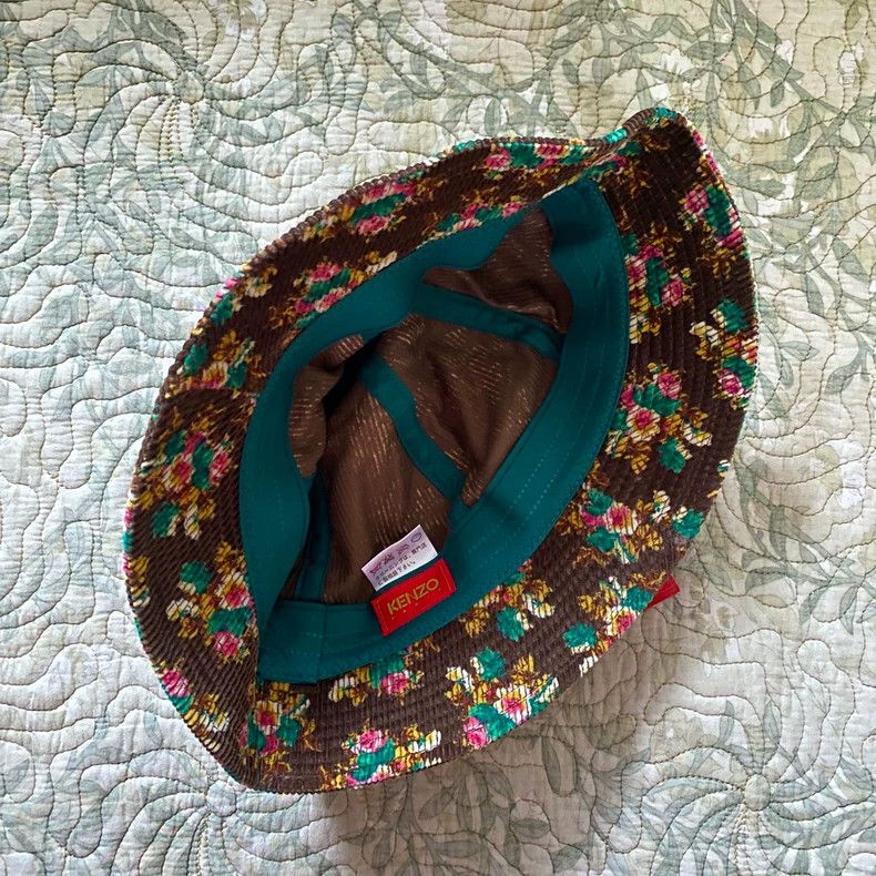 Kenzo KENZO Vintage floral corduroy fisherman's hat Size ONE SIZE - 3 Thumbnail