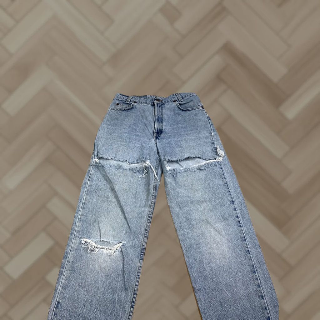 Levi's VINTAGE Levi's Orange Tab Jeans Women's 16 Regular Straight Relax 80s 90s Distress 13069 Size 38" / US 16 / IT 52 - 1 Thumbnail