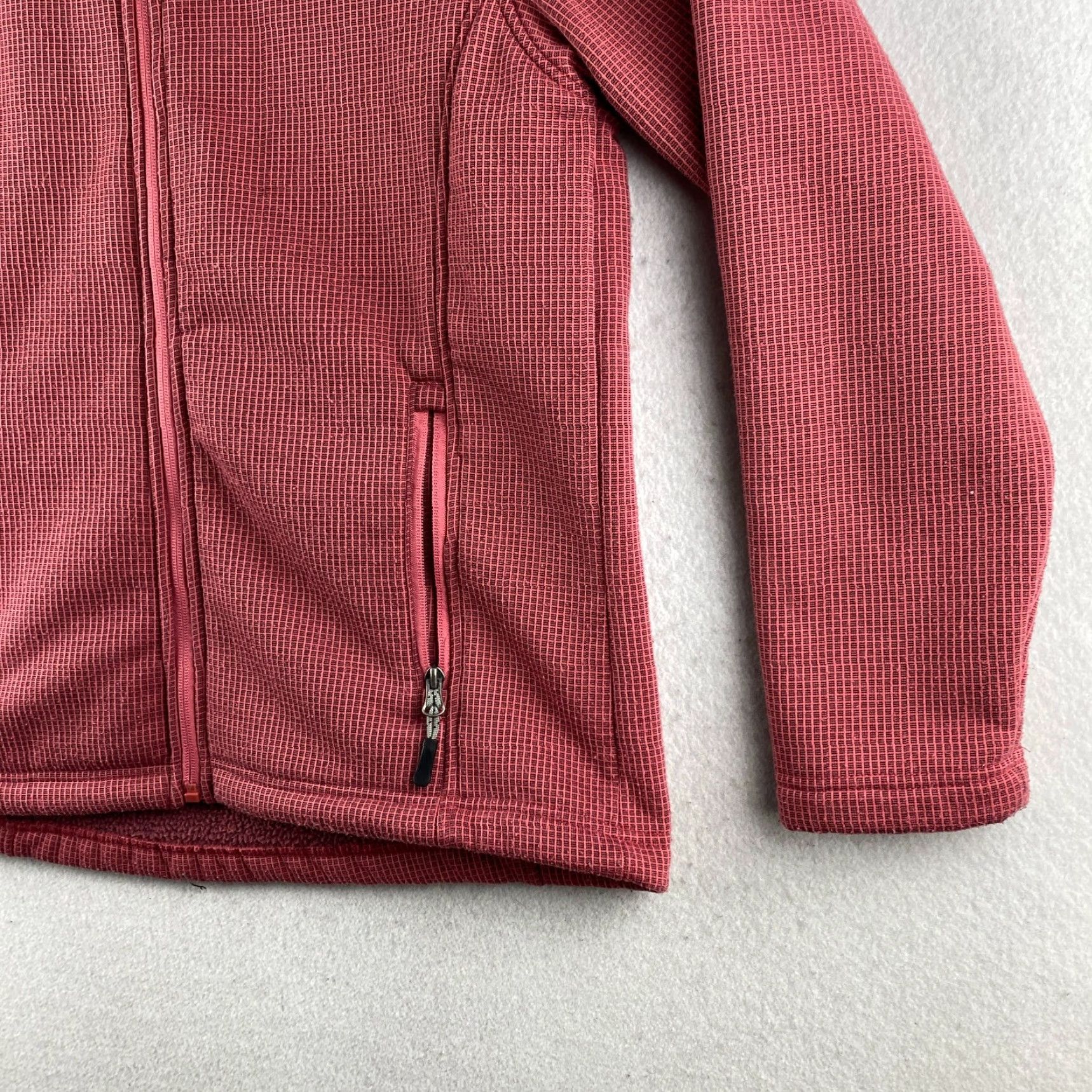 Vintage 10,000 ft Above Sea Level Red Full Zip Sweater Women M Medium Check Pattern Fleece High Collar Size M / US 6-8 / IT 42-44 - 6 Thumbnail