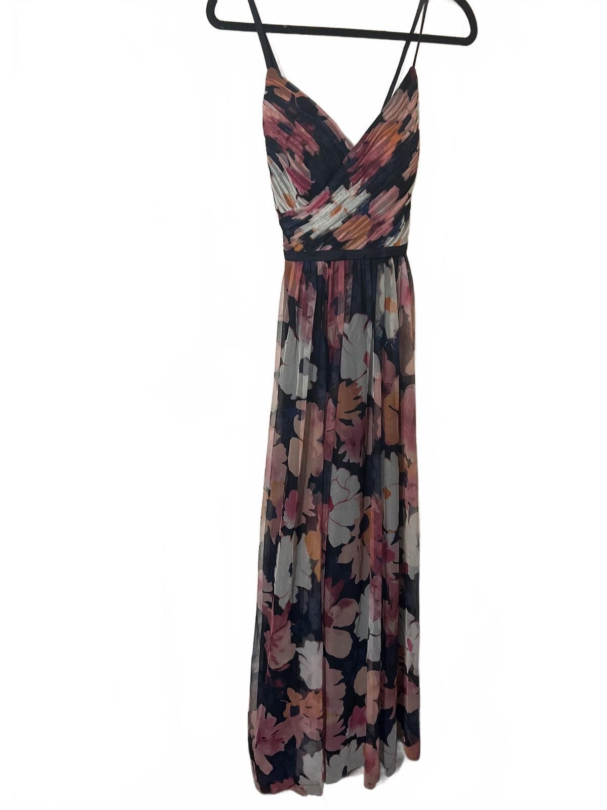 short sleeve chiffon midi dress Corynn Navy Made in China; home decor MEROKEETY Women's Off Shoulder Size:XS / US 0-2