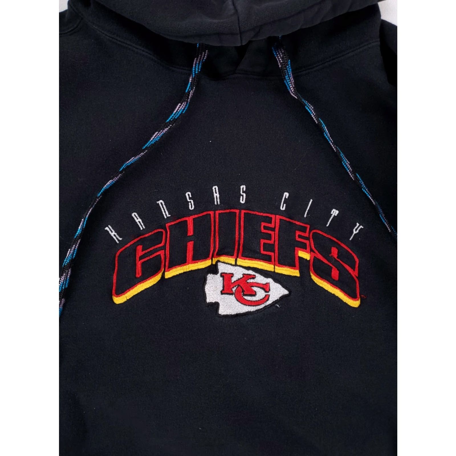 Vintage VINTAGE Kansas City Chiefs The Game Hoodie Sweatshirt Drawstring Black Mens XL Size US XL / EU 56 / 4 - 2 Thumbnail