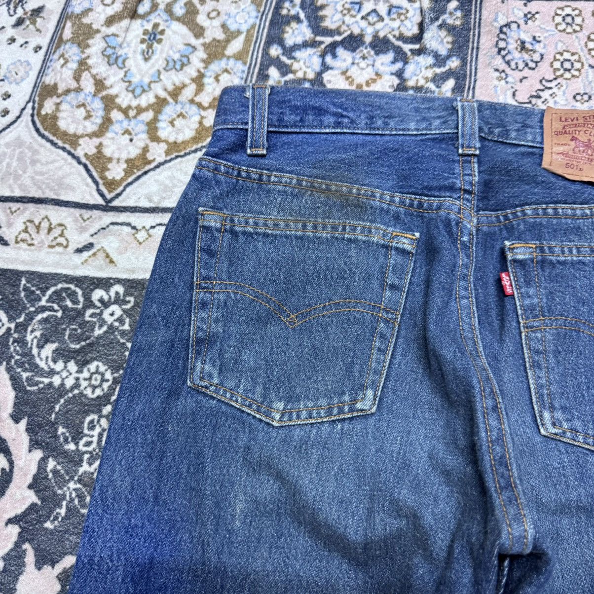 Levi's Vintage 90s Levis 501xx Dark Blue Denim Jeans Size US 29 - 12 Thumbnail