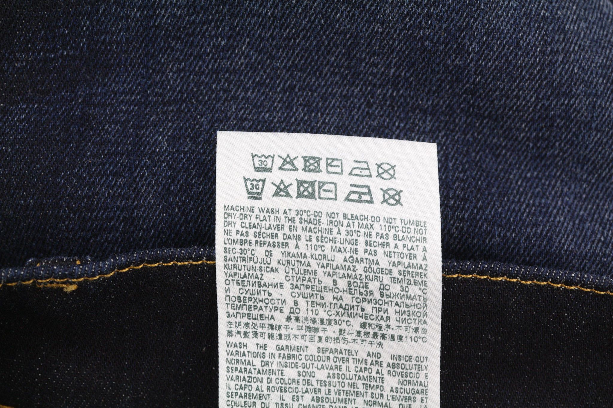 Diesel D-YENNOX 009ZS W30/L32 Tapered Washed Dark Jeans 40163 Size US 30 / EU 46 - 6 Thumbnail