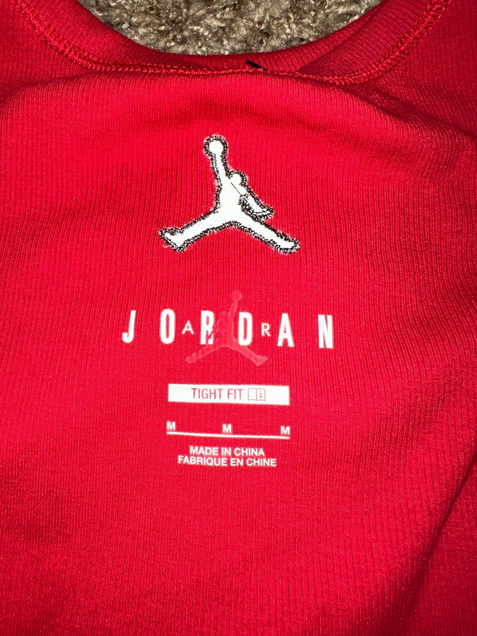 Nike Air Jordan Women’s Core Red Cropped Tank Top Sample Size M / US 6-8 / IT 42-44 - 2 Thumbnail