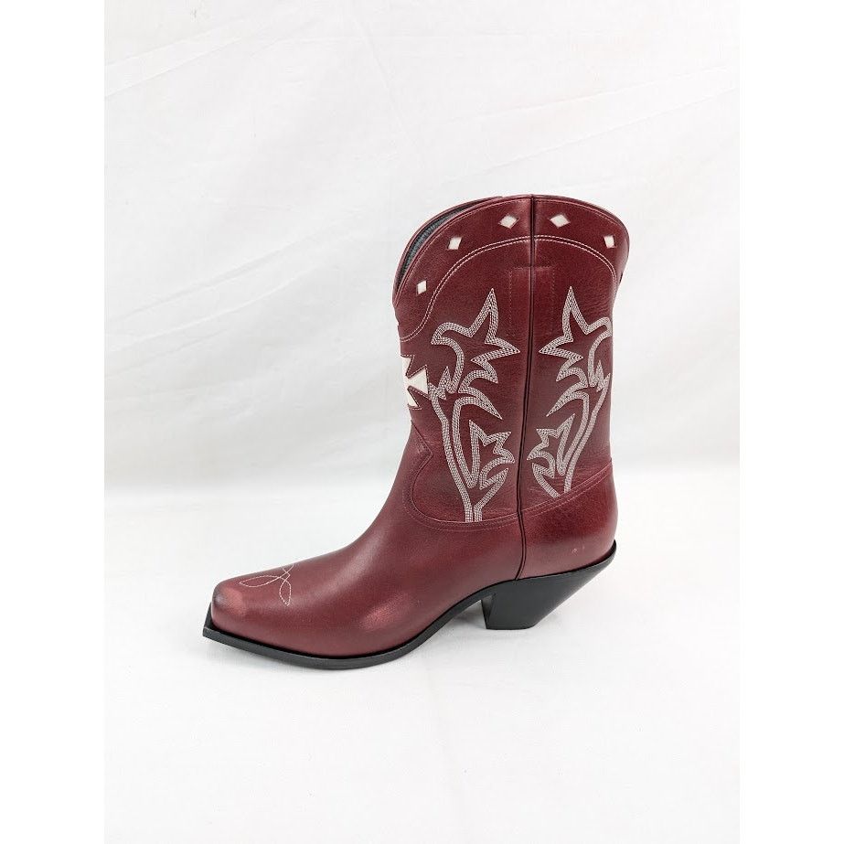 Enfants Riches Deprimes o1rshd1 Swiss Cowboy Boots Cow Glazed in Vintage Red/Cream Size US 11 / EU 44 - 7 Thumbnail