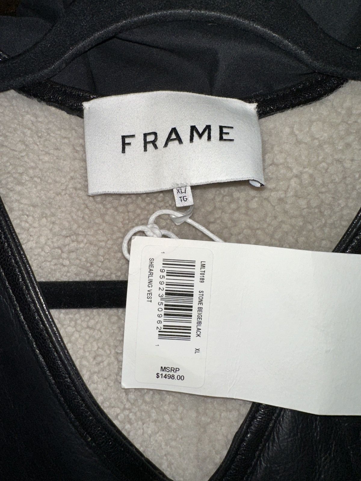 Frame Reversible Leather Shearling Vest Size US XL / EU 56 / 4 - 3 Thumbnail