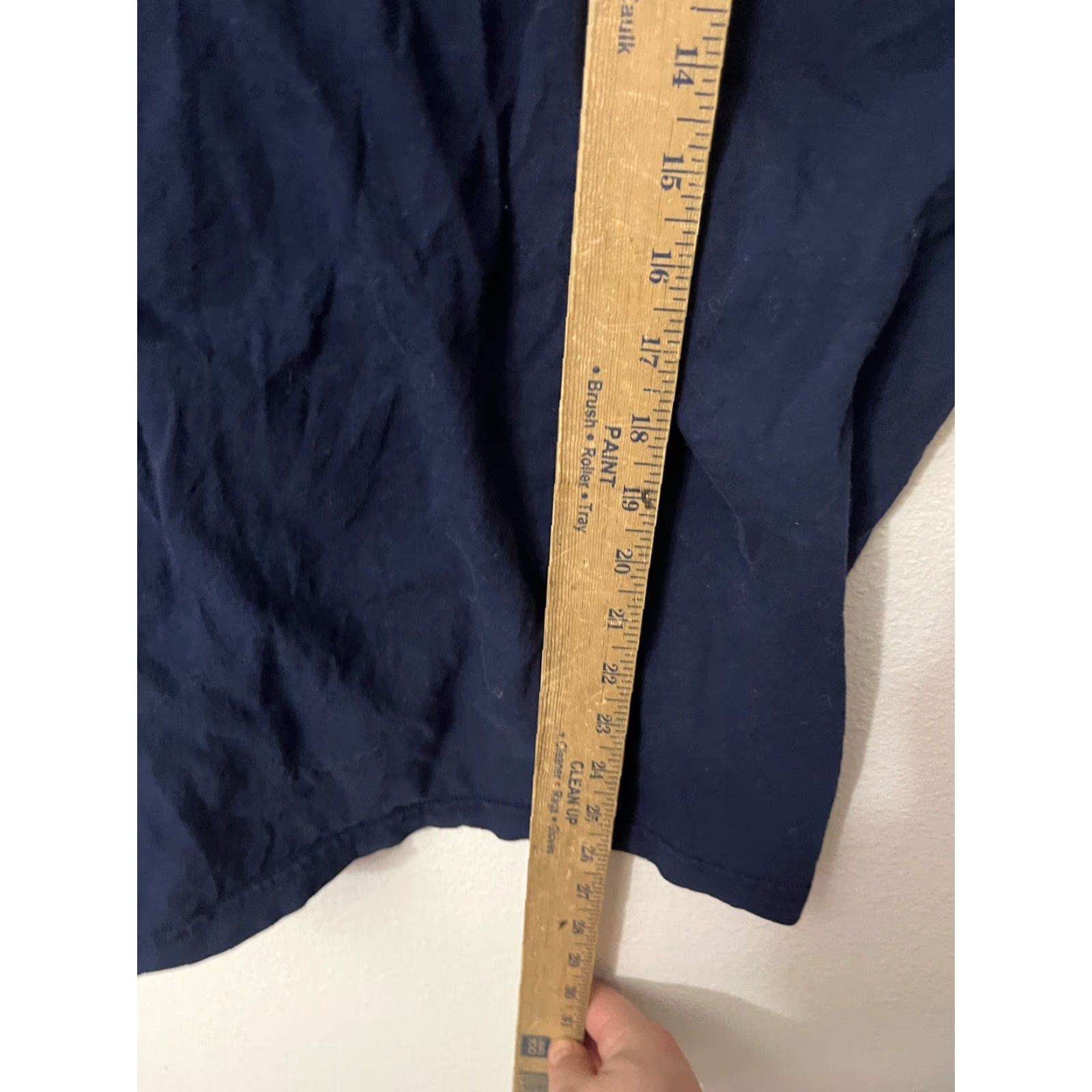 Polo Ralph Lauren Polo Ralph Lauren Shirt Adult Large Navy Blue Cotton Sleep Shirt Long Sleeve V-Neck Logo Classic Mens Size US L / EU 52-54 / 3 - 5 Thumbnail