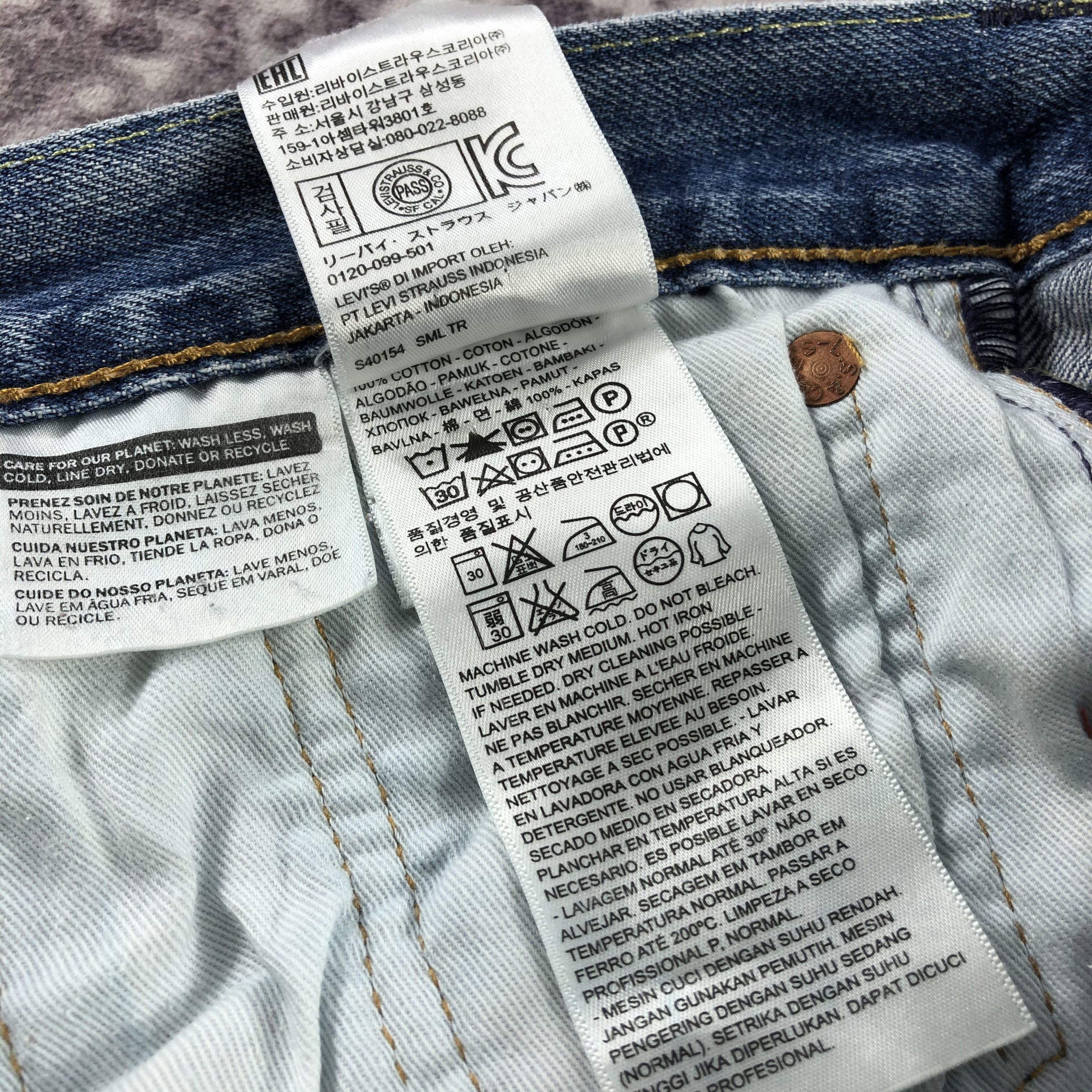 Levi's Vintage Blue Wash Levis 501 Jeans-JM2767 Size US 31 - 13 Thumbnail