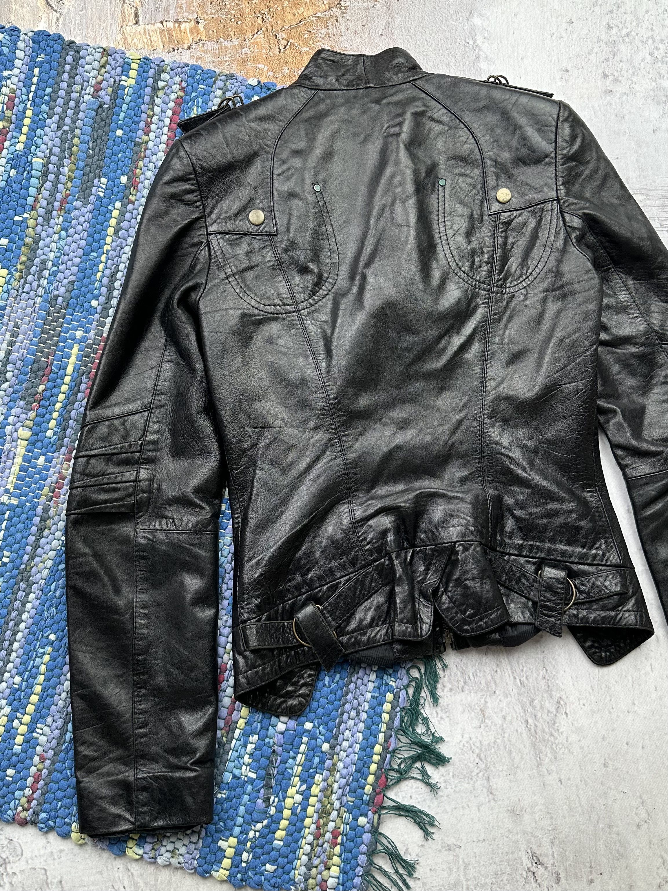 Vintage Vintage Leather Jacket A361D15(227) Size XS / US 0-2 / IT 36-38 - 7 Thumbnail