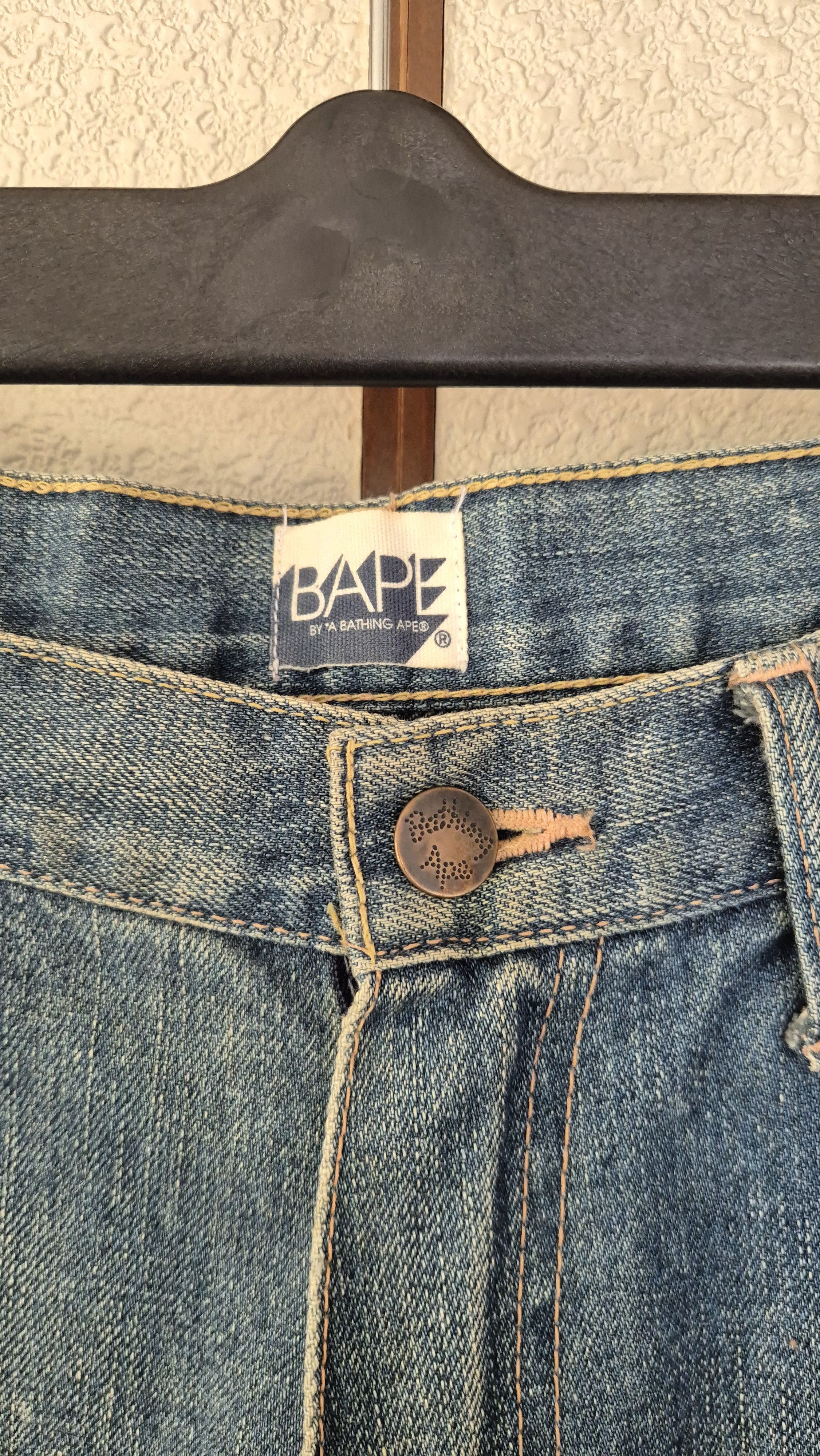 Bape Bape vintage backprint denim Size US 34 / EU 50 - 3 Thumbnail