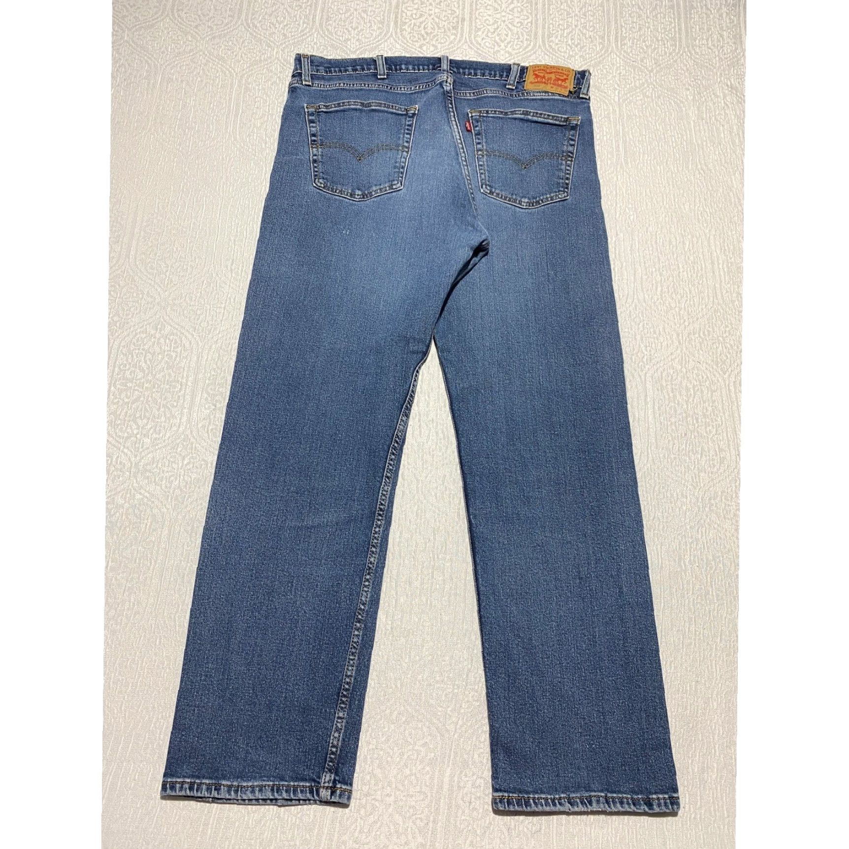 Levi's Levi's 505 Jeans Men Regular Blue Denim 38x32 Classic Casual Straight Five-Pocket Denim Pants Size US 38 / EU 54 - 2 Thumbnail