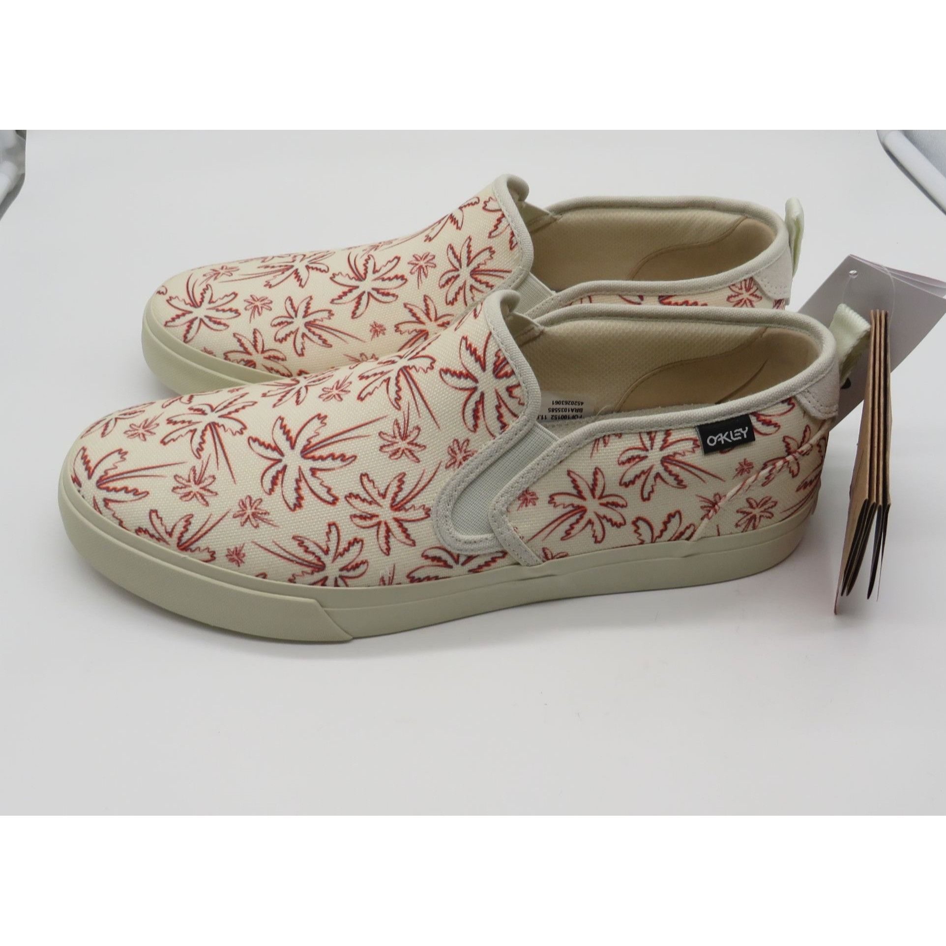 Oakley Oakley Slip-On Shoes Red Palm Tree Print Canvas Upper Casual Size US 11 / EU 44 - 5 Thumbnail