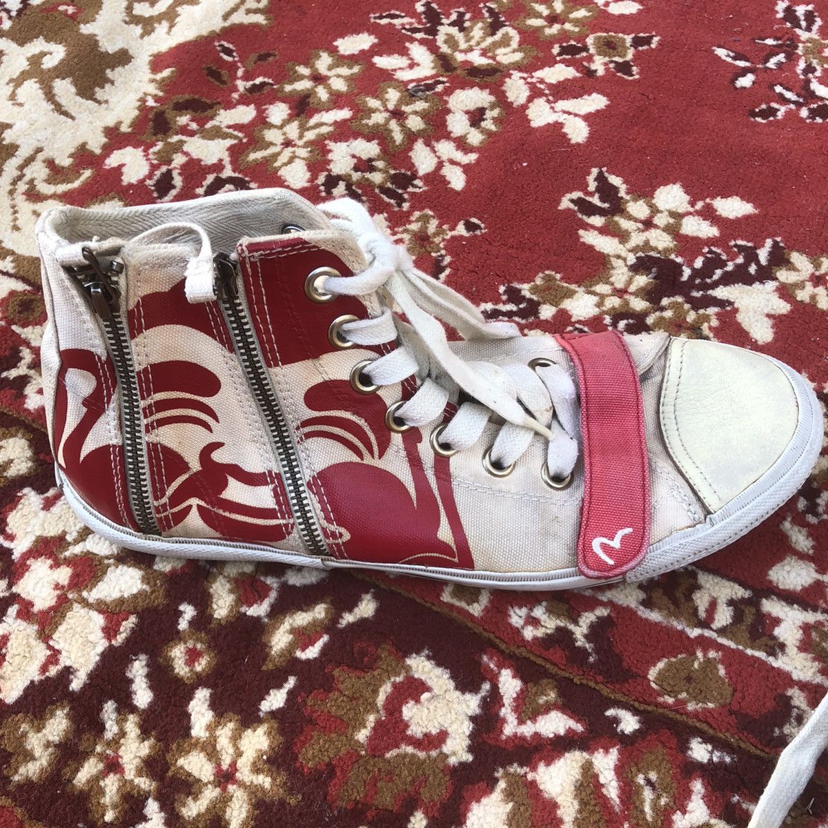 Evisu × Vintage Vintage Evisu high Top Sneakers Size US 10.5 / EU 43-44 - 3 Thumbnail