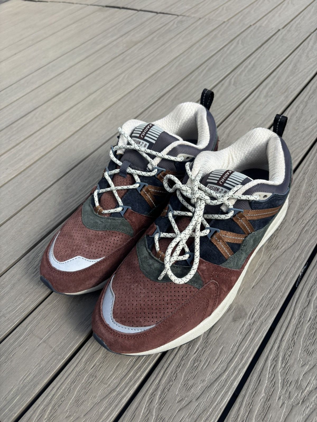 Karhu Karhu Fusion 2.0 Burgundy / Navy Suede Sneakers US 10.5 Size US 10.5 / EU 43-44 - 1 Thumbnail