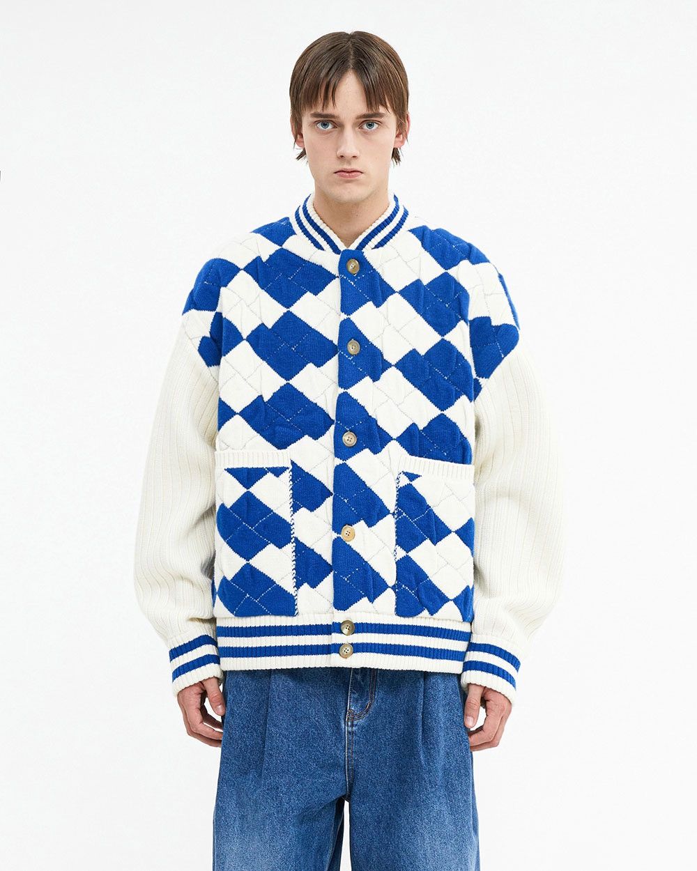 ADER error Blue Toggle Coat