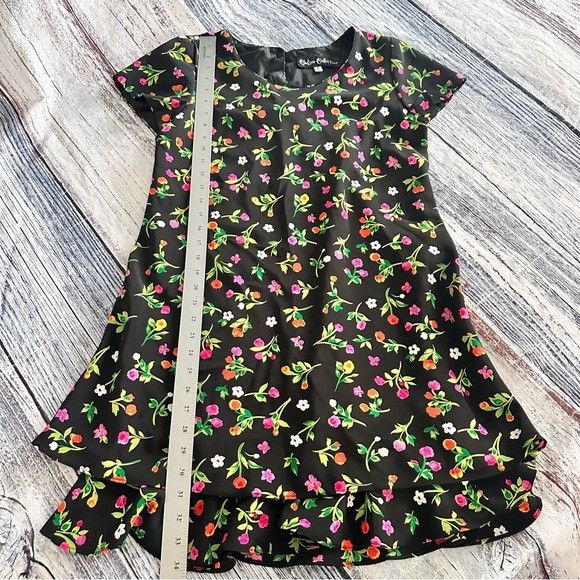 Vintage Vintage Chelsea Collection Black Floral Tiered Dress Size XS / US 0-2 / IT 36-38 - 7 Thumbnail