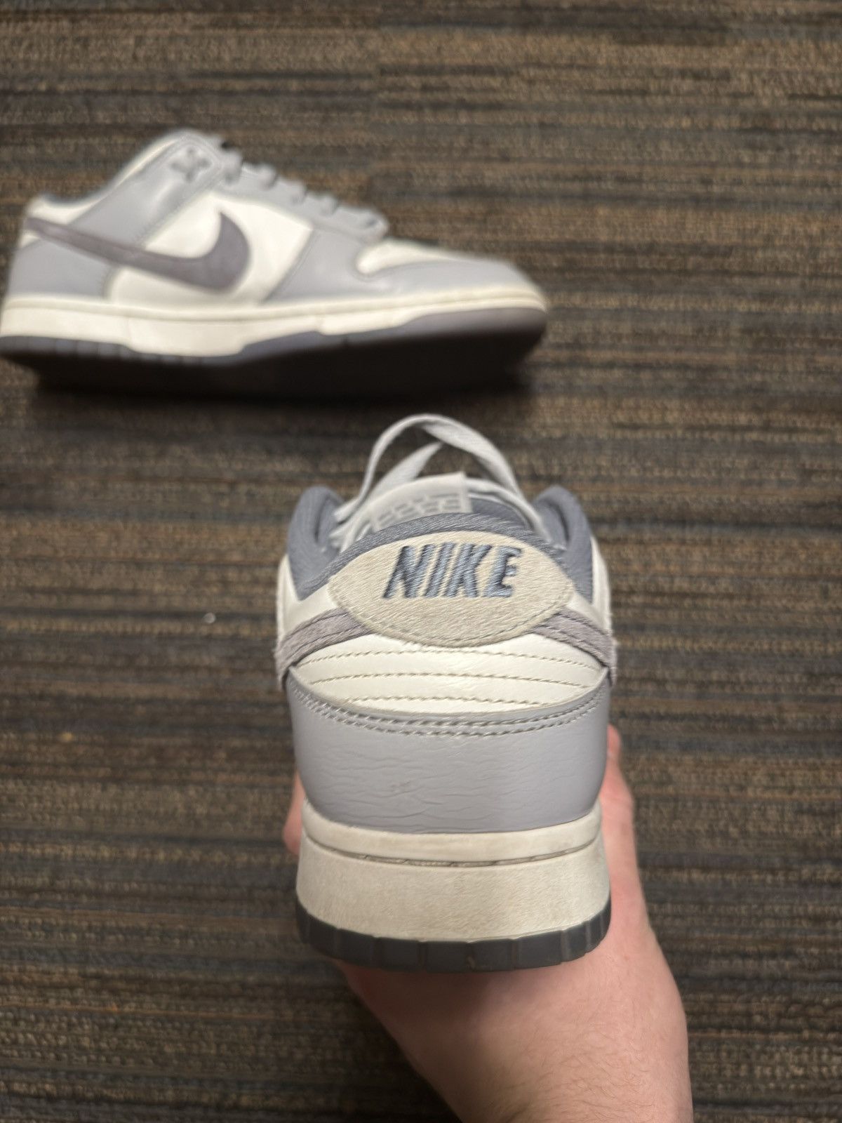 Nike Grey Nike Dunk Size US 10.5 / EU 43-44 - 4 Thumbnail