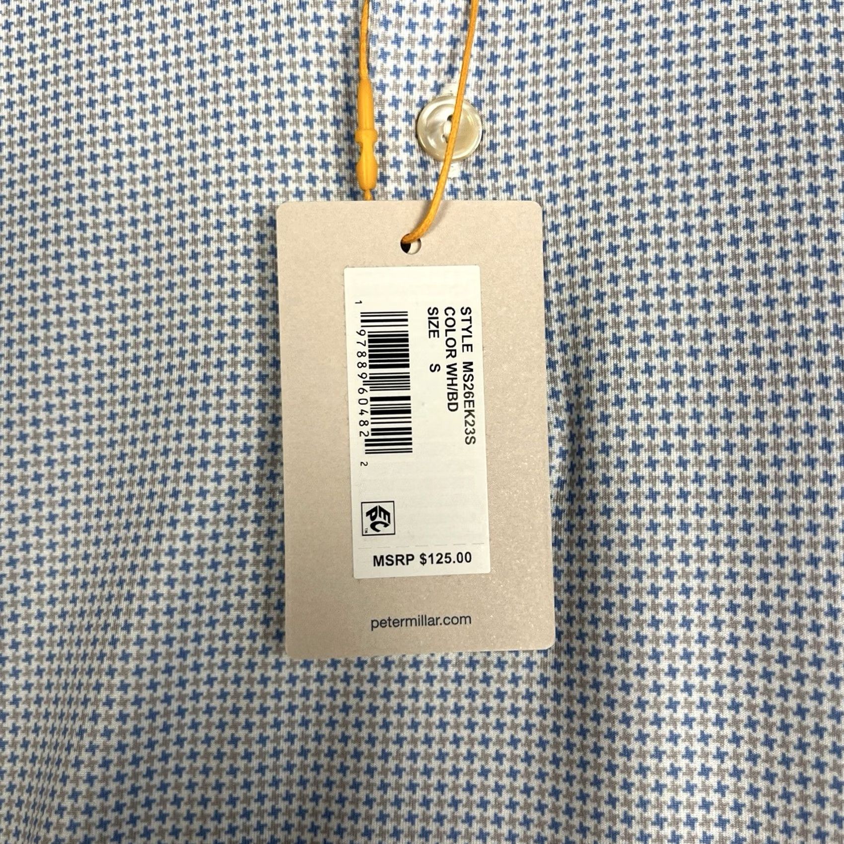 Peter Millar VINTAGE Peter Millar Summer Comfort Polo Shirt Small Men Blue Geometric Short Sleeve Collared Golf Stretch Geometric Size US S / EU 44-46 / 1 - 3 Thumbnail