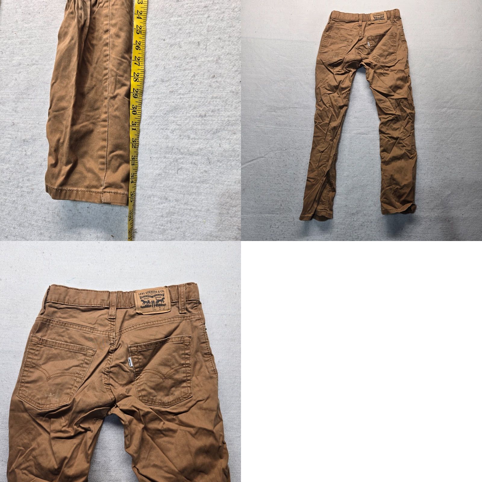 Levi's Levi's Chino Pants Solid Brown Regular Adult Women's 12 26W 26L Brown Chino Pants 502 Womens Size 34" / US 12 / IT 48 - 8 Thumbnail