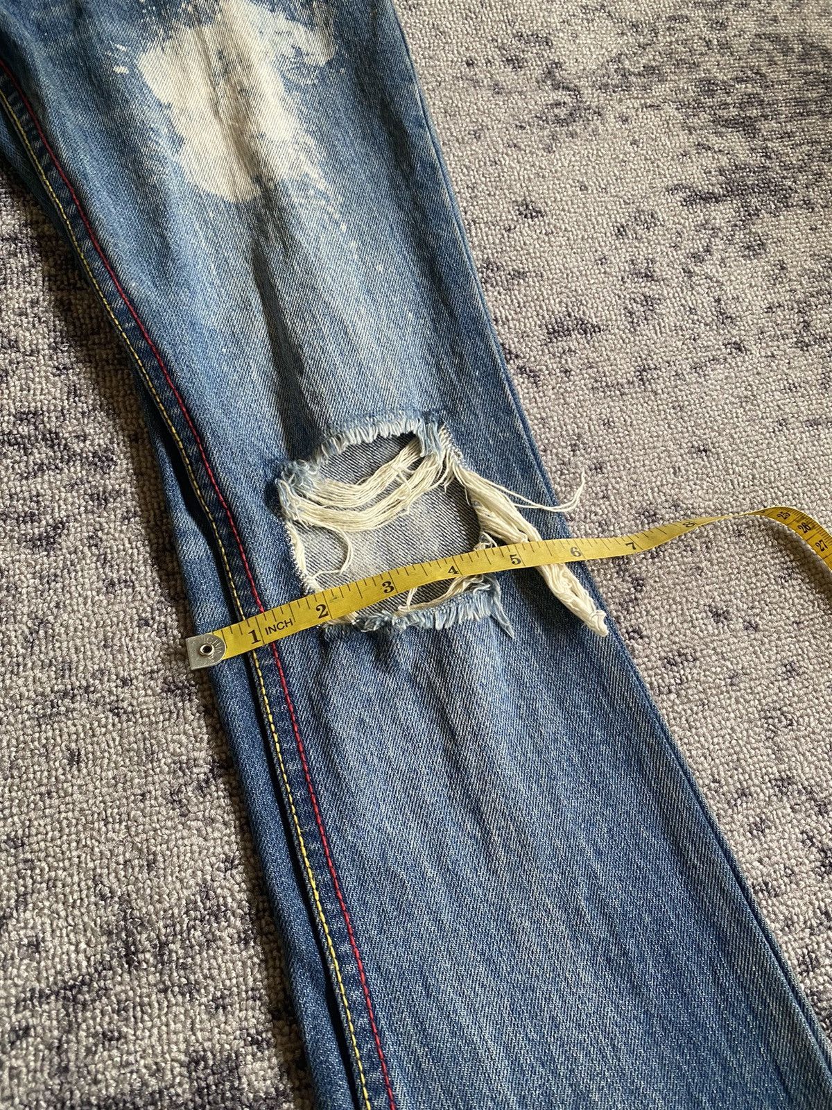 Hysteric Glamour Y2k M3 ifsixwasnine distressed flare jeans Size 28" / US 6 / IT 42 - 12 Thumbnail