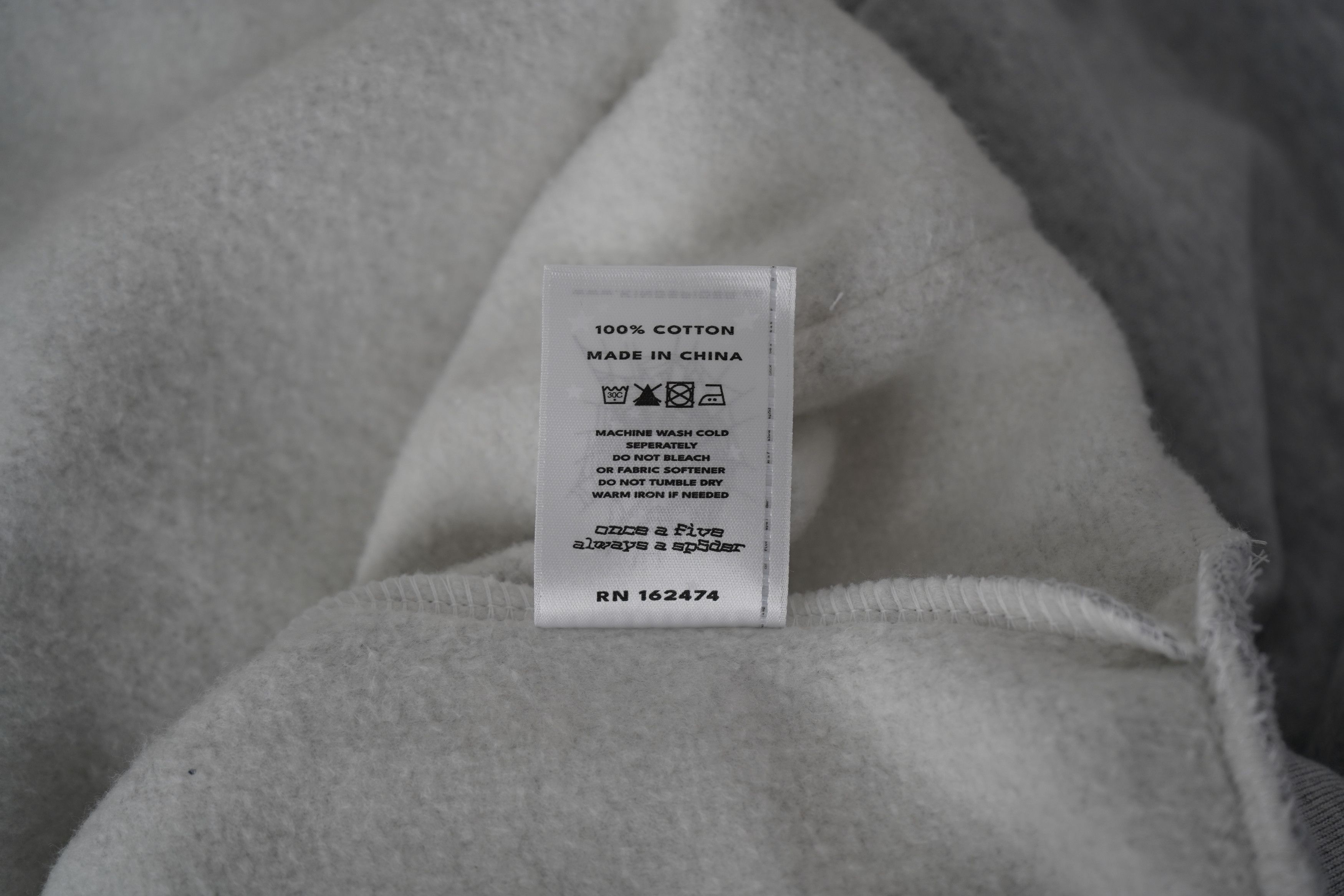 Sp5der Sp5der - Souvenir Hoodie (I Love Sp5der) - Heather Grey, L Size US L / EU 52-54 / 3 - 9 Thumbnail