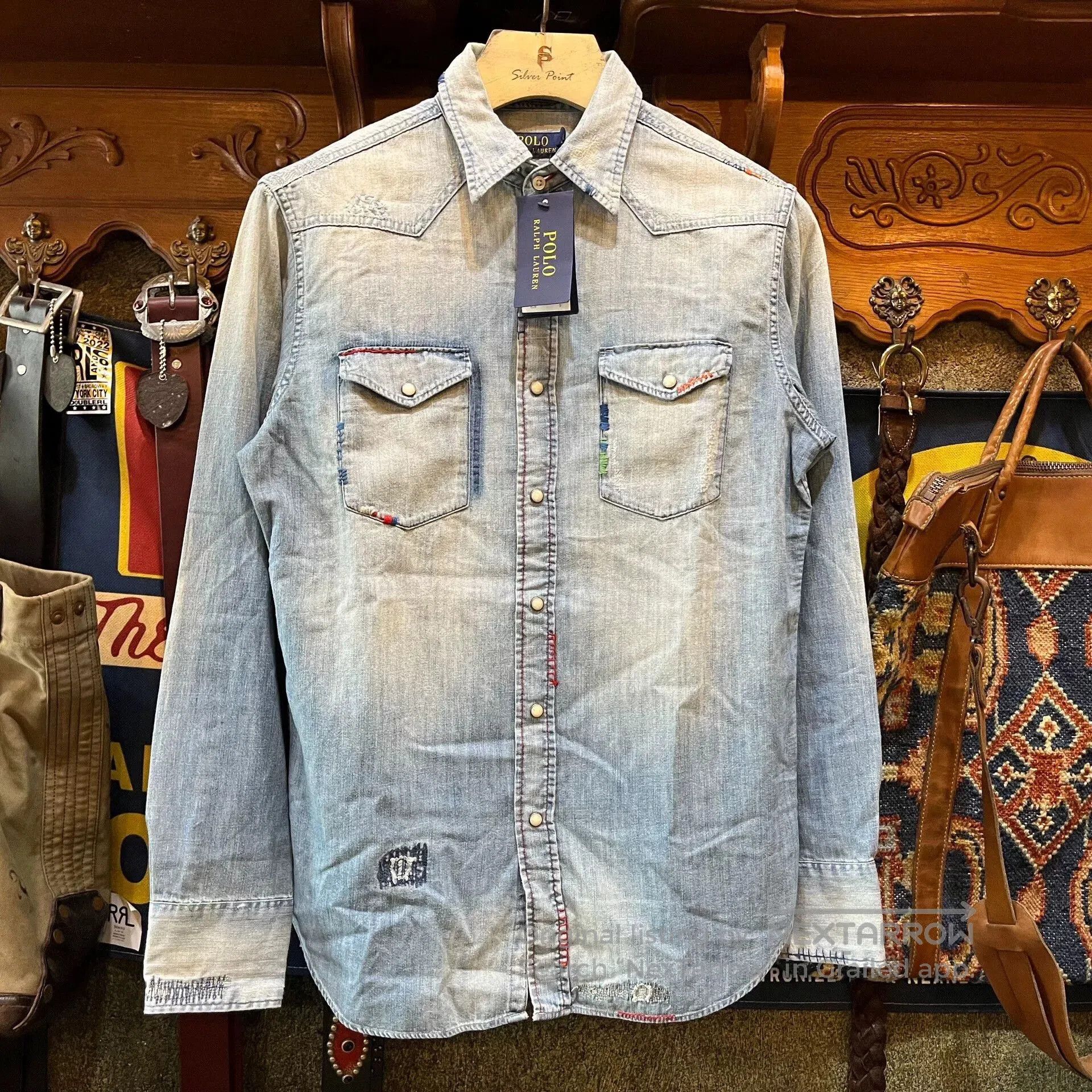 RRL Ralph Lauren Double RL Ralph Lauren Embroidered Shirt. Size US S / EU 44-46 / 1 - 3 Thumbnail